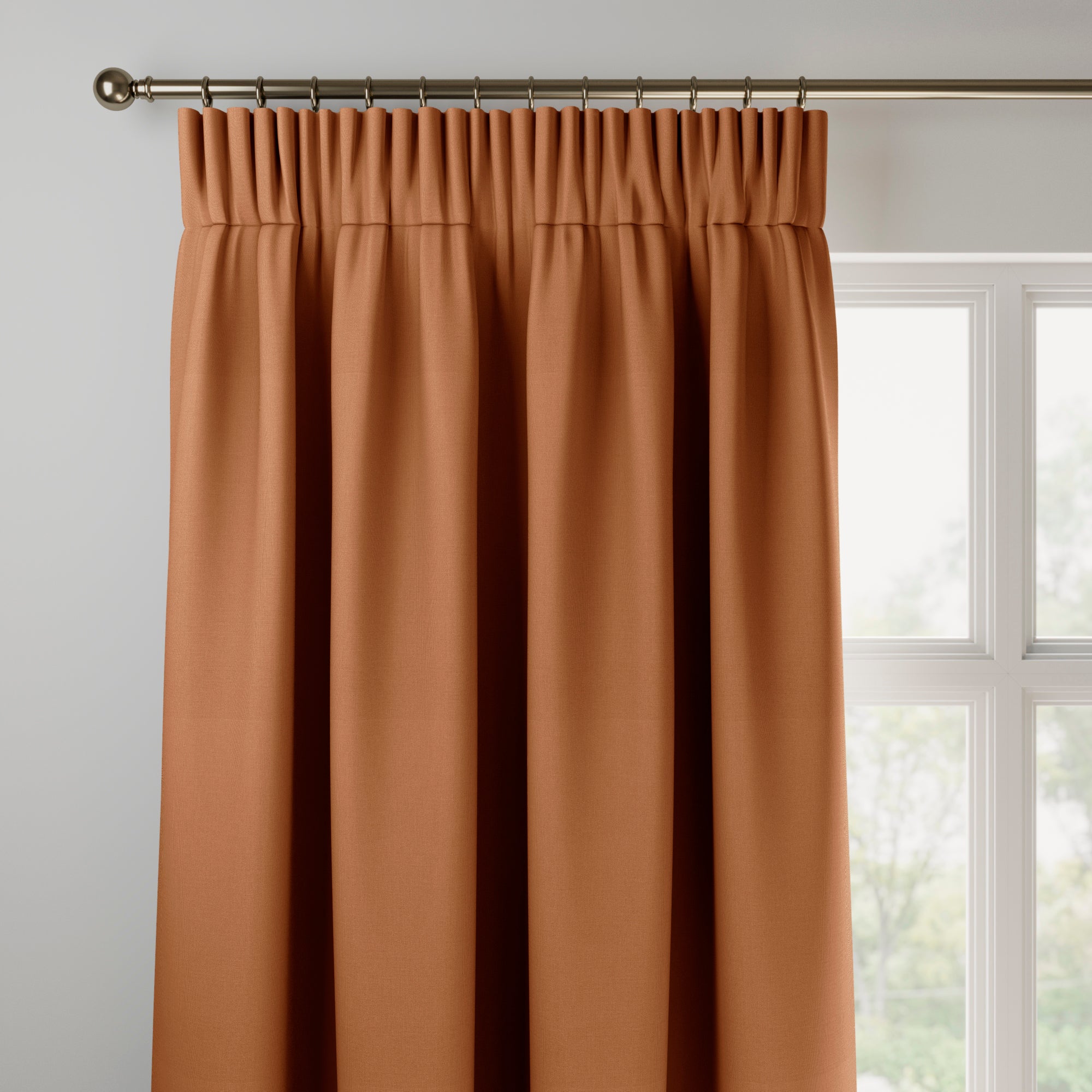 Panama Made to Measure Curtains Panama Rust