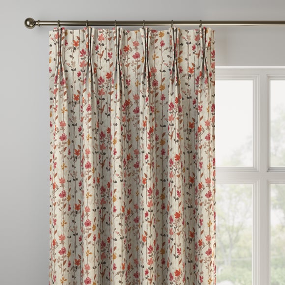 Woodland Floral Made to Measure Curtains Woodland Floral Raspberry