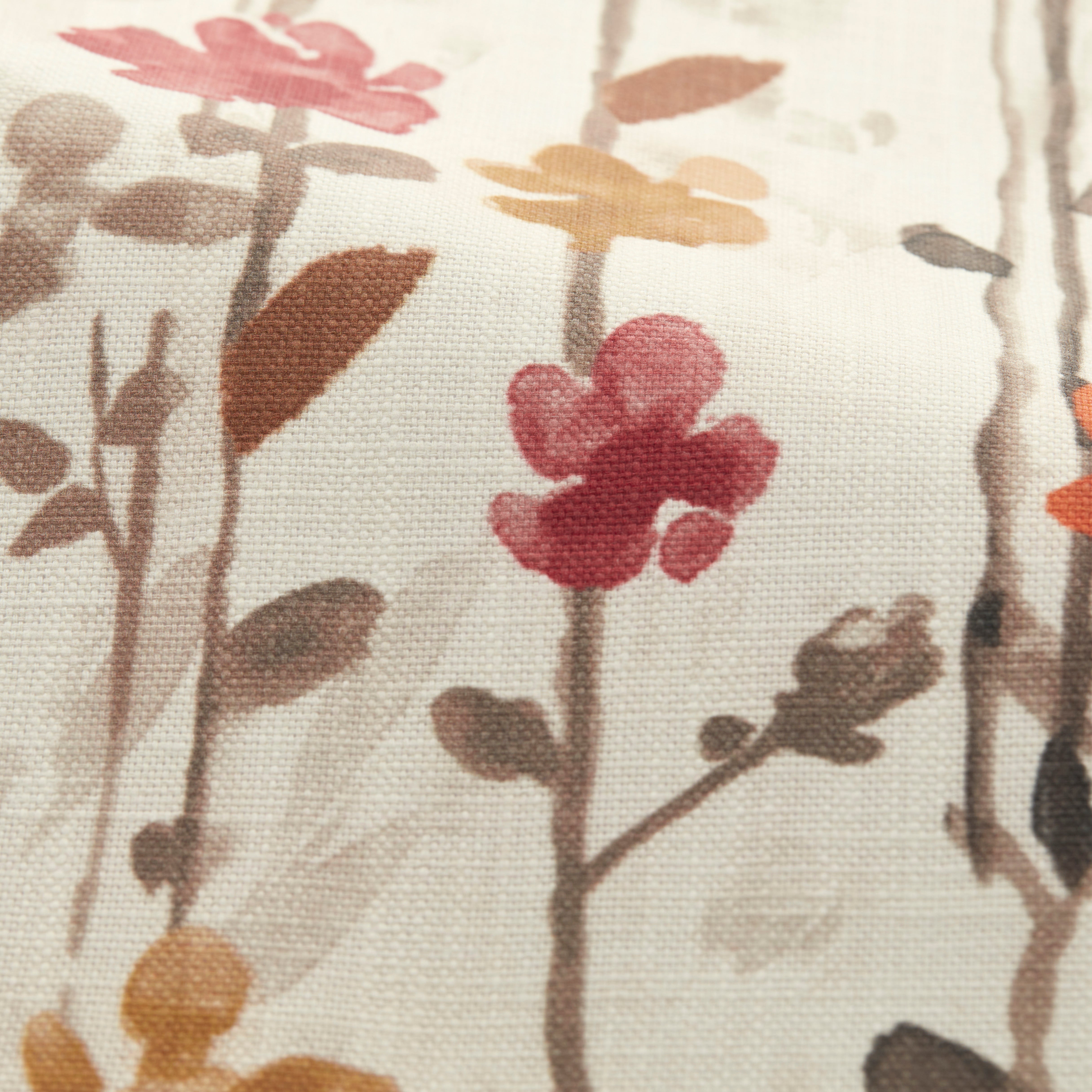 Woodland Floral Made to Measure Curtains Woodland Floral Raspberry