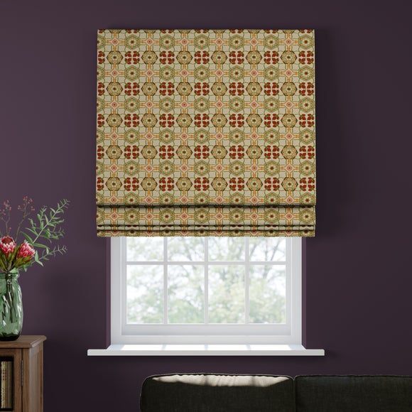 Architectural Treasures Made to Measure Roman Blind Architectural Treasures Pink Green