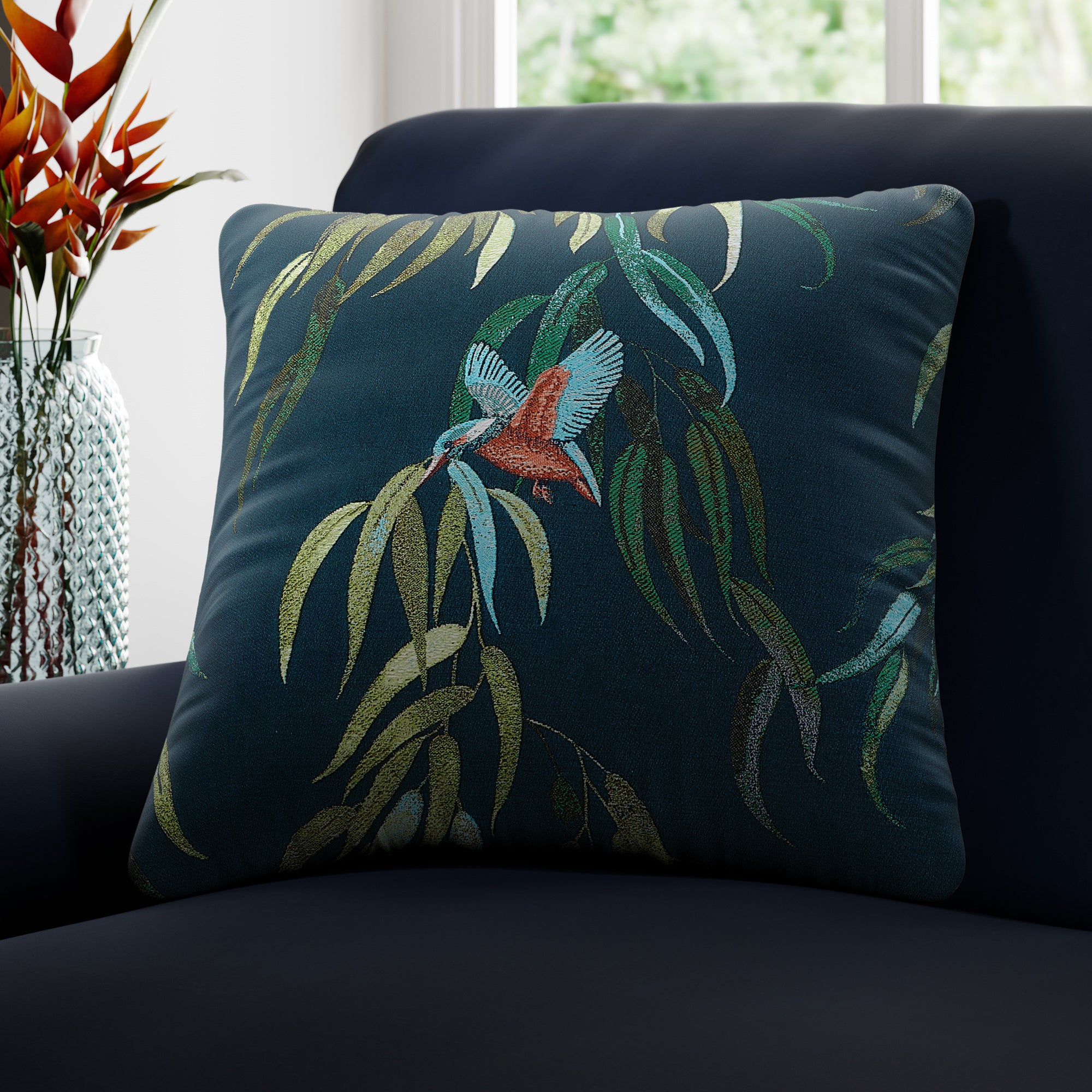 Kingfisher Made to Order Cushion Cover Kingfisher Teal