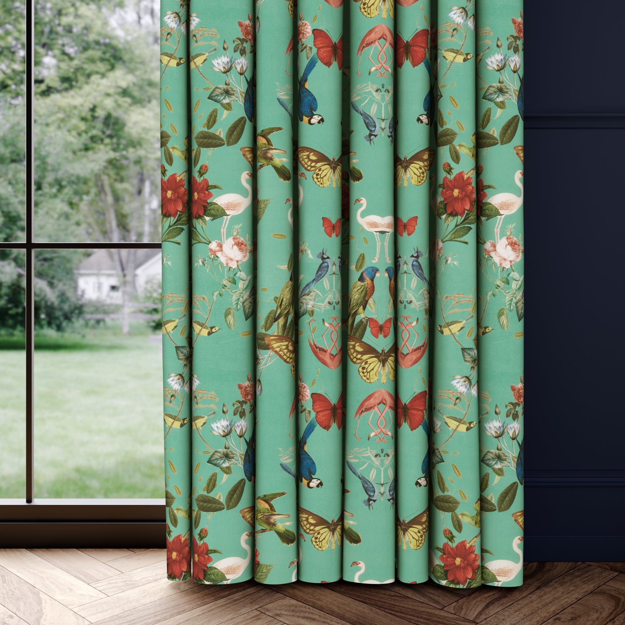 Tropical Kaleidoscope Made to Measure Curtains Tropical Kaleidoscope Aqua