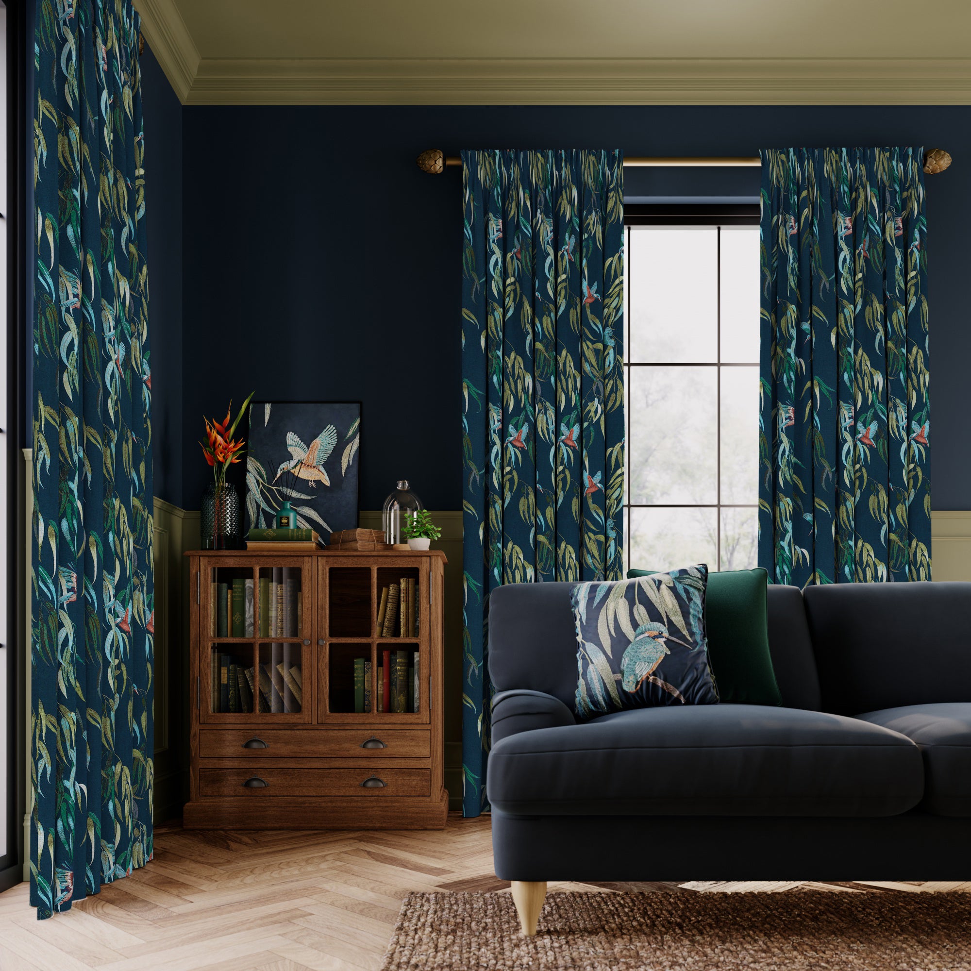 Kingfisher Made to Measure Curtains Kingfisher Teal