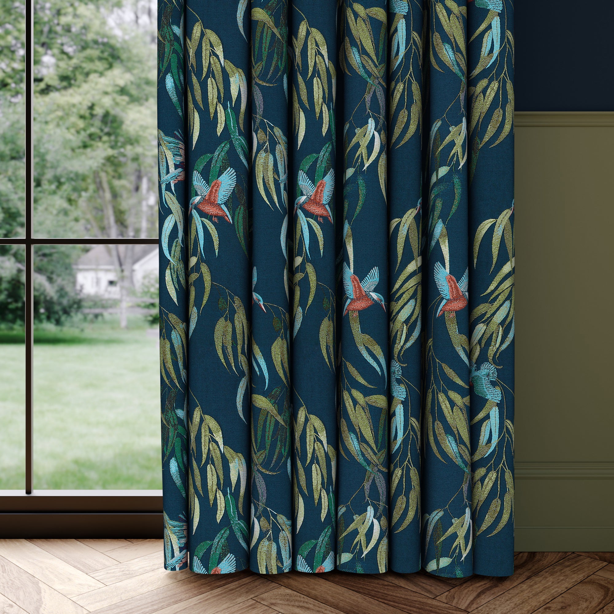 Kingfisher Made to Measure Curtains Kingfisher Teal