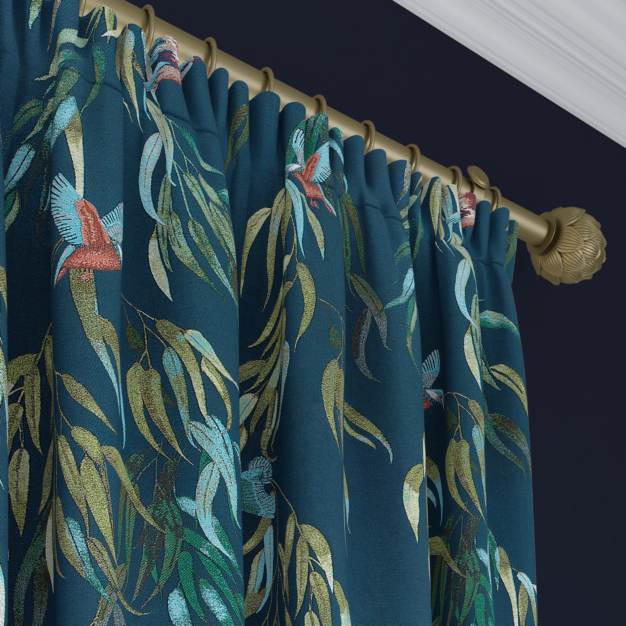 Kingfisher Made to Measure Curtains Kingfisher Teal