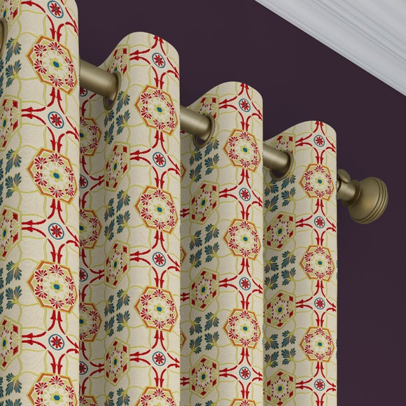 Architectural Treasures Made to Measure Curtains Architectural Treasures Red Blue