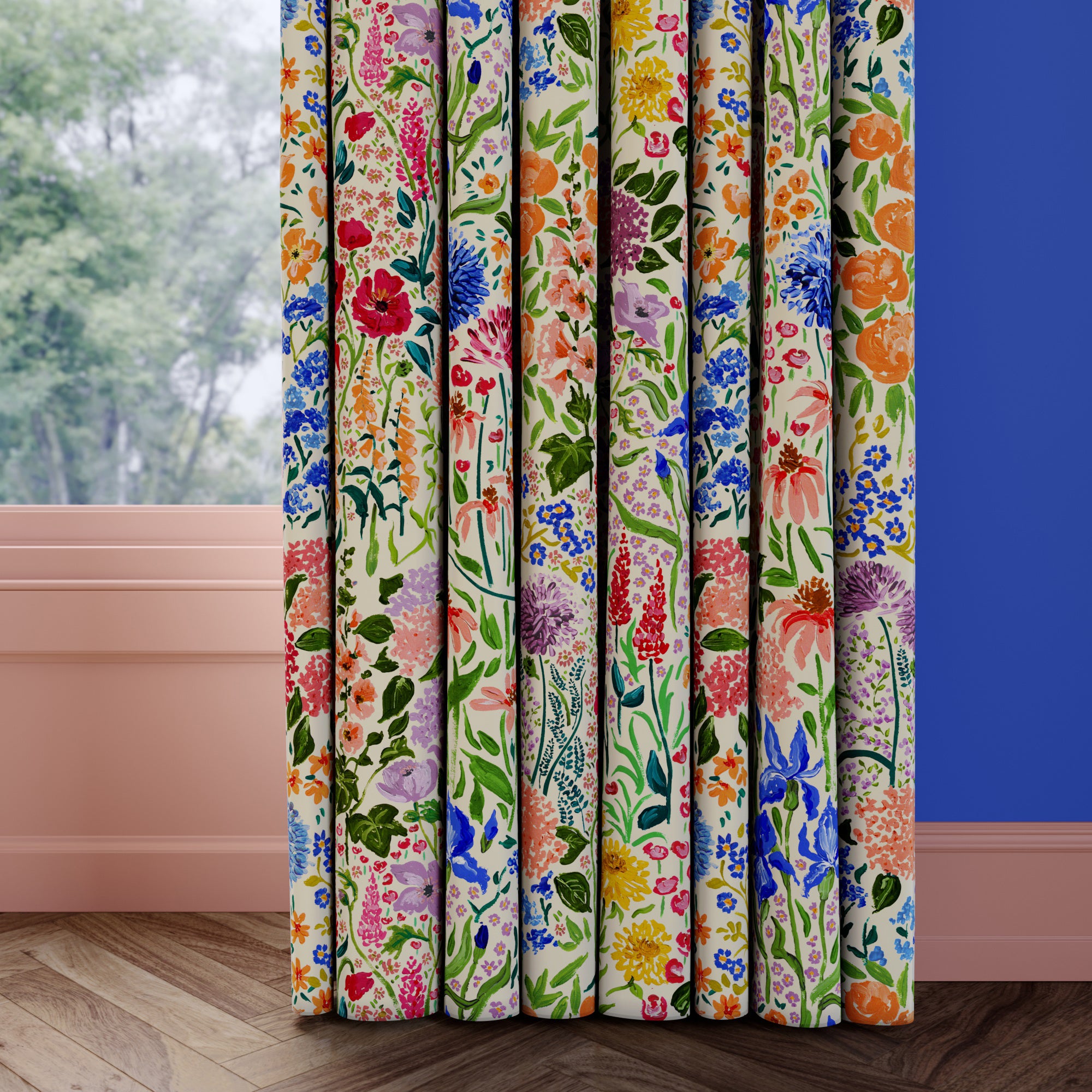 Sophie Robinson Sunshine Flowers Made to Measure Curtains Sophie Robinson Sunshine Flowers