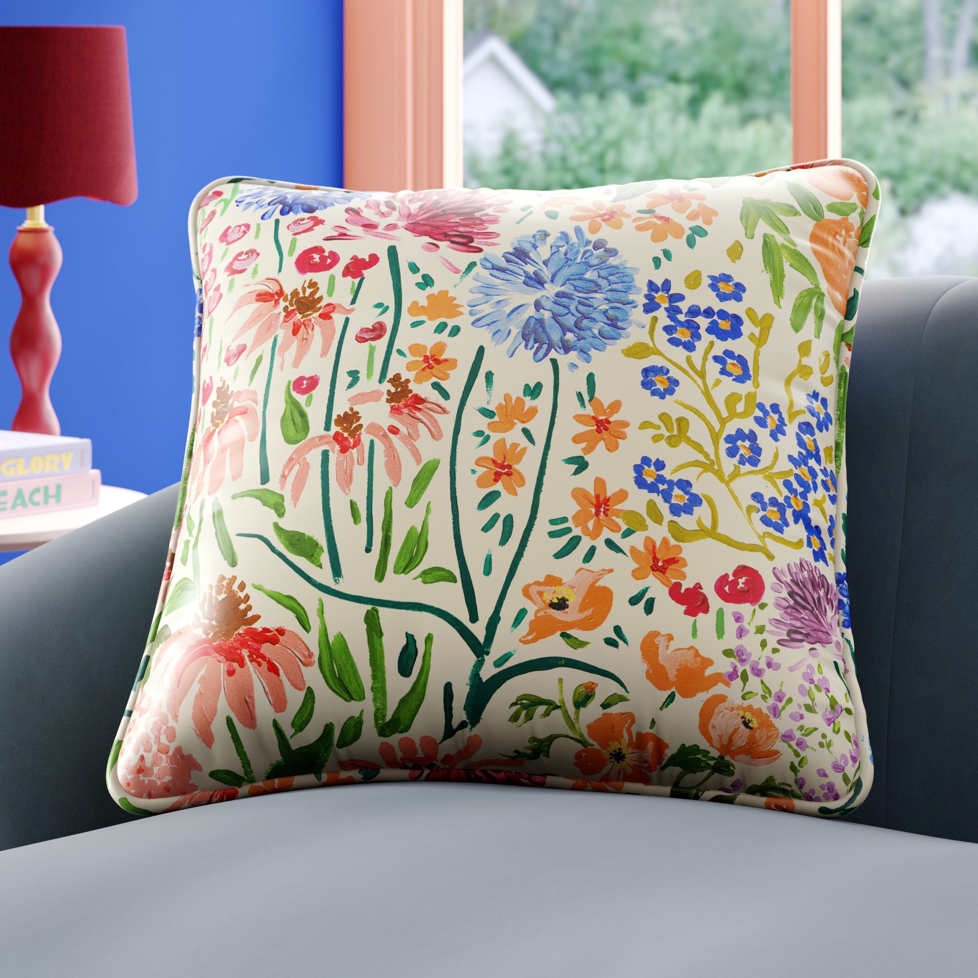 Sophie Robinson Sunshine Flowers Made to Order Cushion Cover Sophie Robinson Sunshine Flowers