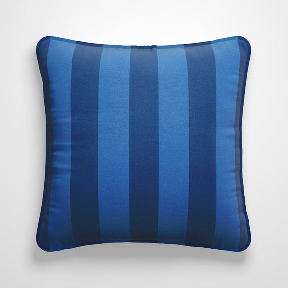 Elements Stripe 100% Cotton Made to Order Cushion Cover Elements Stripe Blue