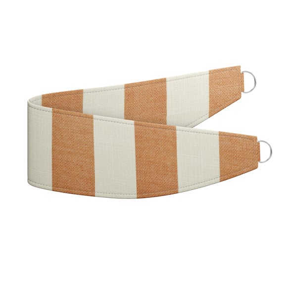 Elements Stripe Linen Look Made to Order Tieback Elements Stripe Butterscotch