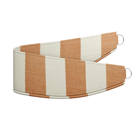 Elements Stripe Linen Look Made to Order Tieback Elements Stripe Butterscotch