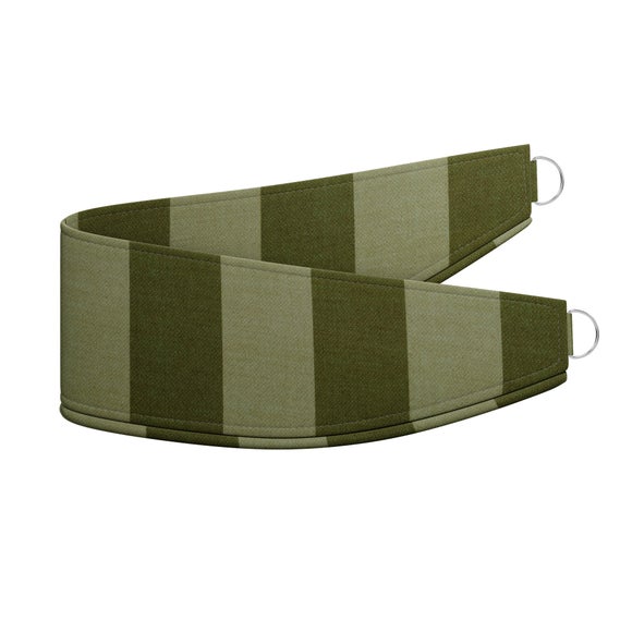 Elements Velvet Stripe Made to Order Tieback Elements Velvet Stripe Olive