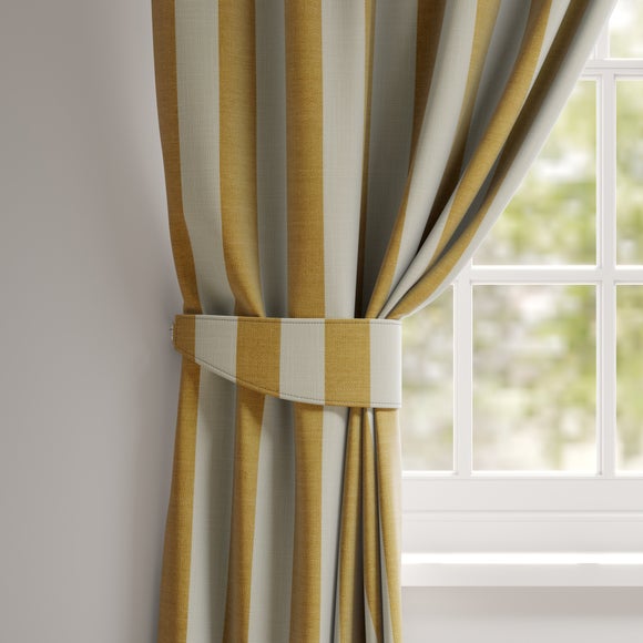 Elements Stripe Linen Look Made To Order Curtain Tieback