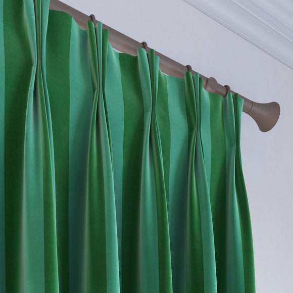Elements Velvet Stripe Made to Measure Curtains Elements Velvet Stripe Teal