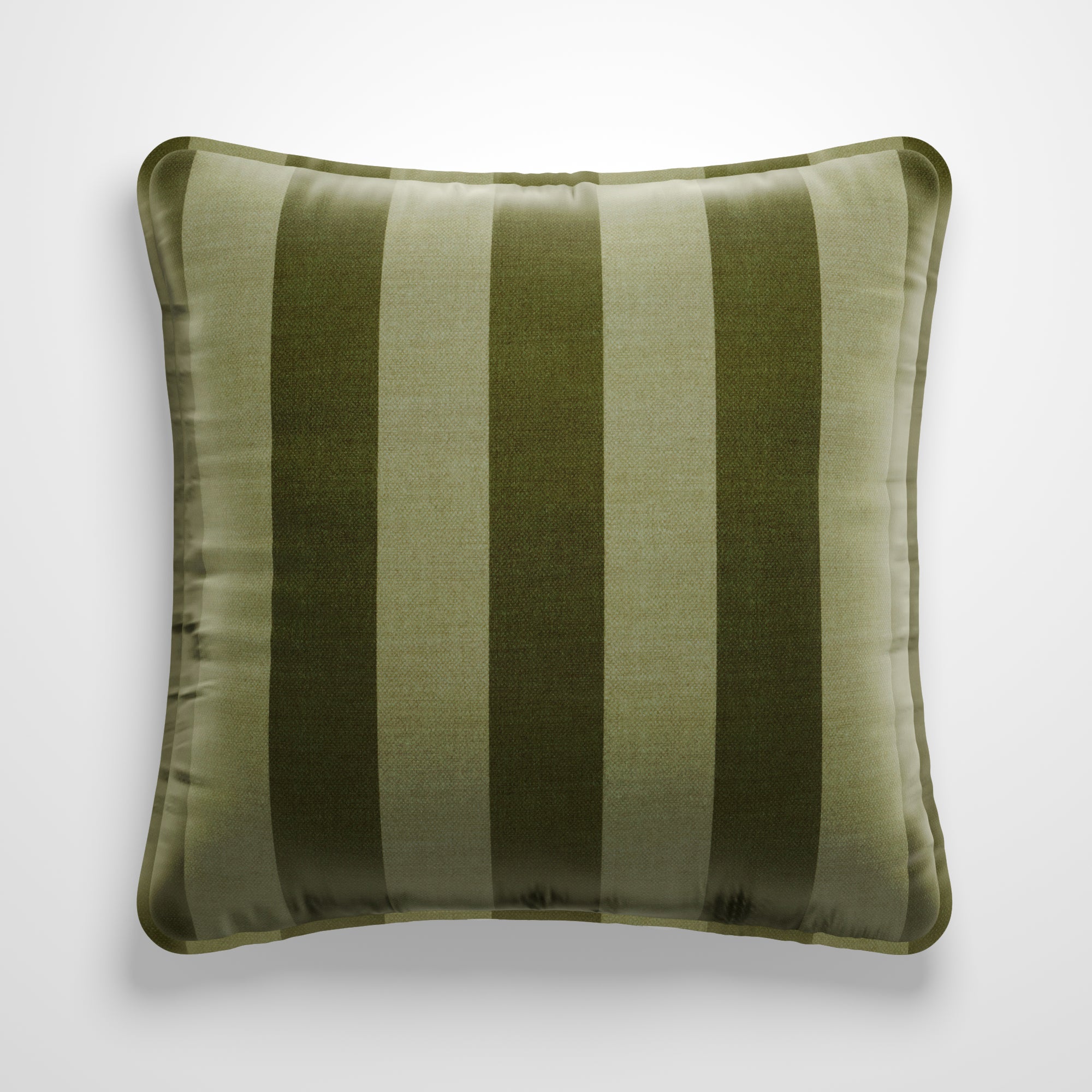 Elements Velvet Stripe Made to Order Cushion Cover Elements Velvet Stripe Olive