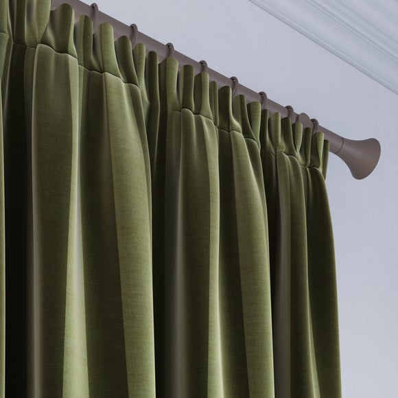 Elements Velvet Stripe Made to Measure Curtains Elements Velvet Stripe Olive