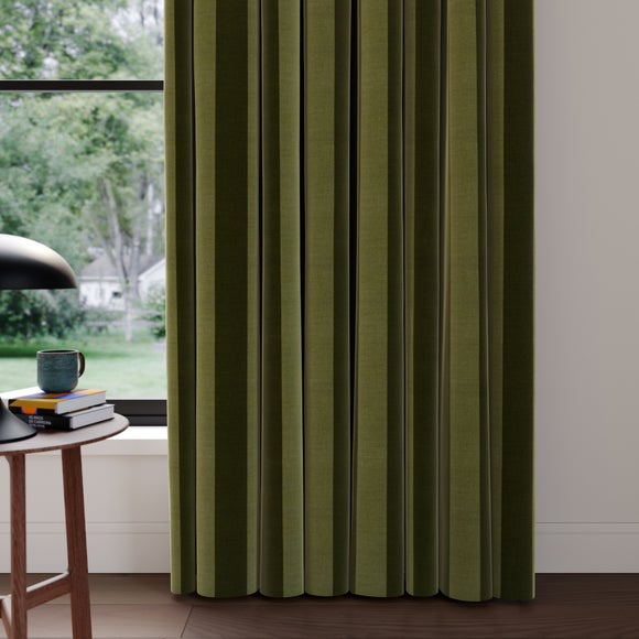 Elements Velvet Stripe Made to Measure Curtains