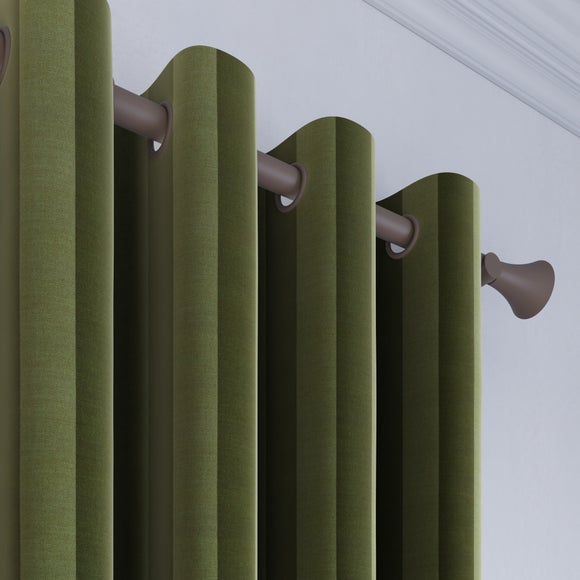 Elements Velvet Stripe Made to Measure Curtains Elements Velvet Stripe Olive