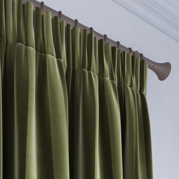 Elements Velvet Stripe Made to Measure Curtains Elements Velvet Stripe Olive