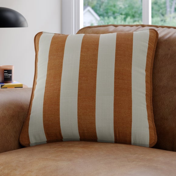 Elements Stripe Linen Look Made To Order Cushion Cover