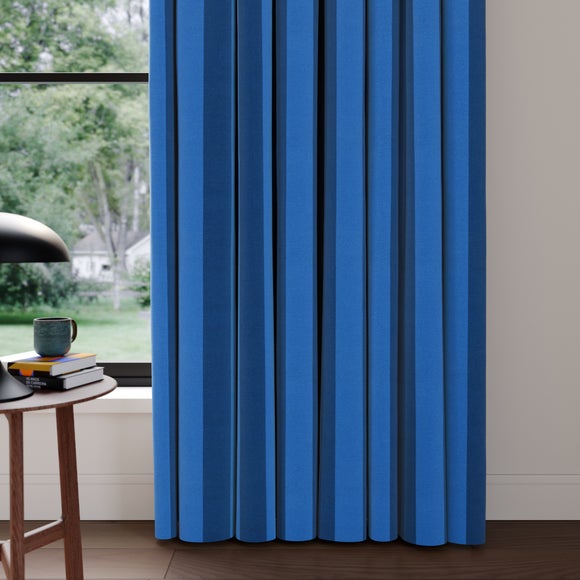 Elements Stripe 100% Cotton Made to Measure Curtains Elements Stripe Blue