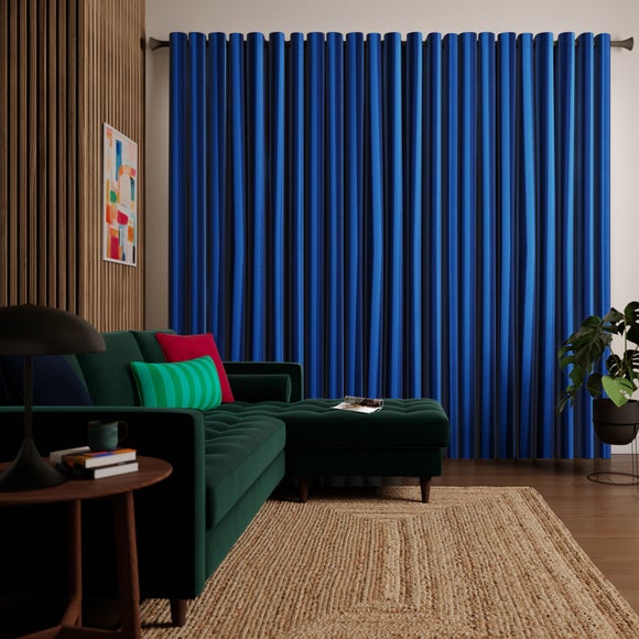 Elements Stripe 100% Cotton Made to Measure Curtains Elements Stripe Blue