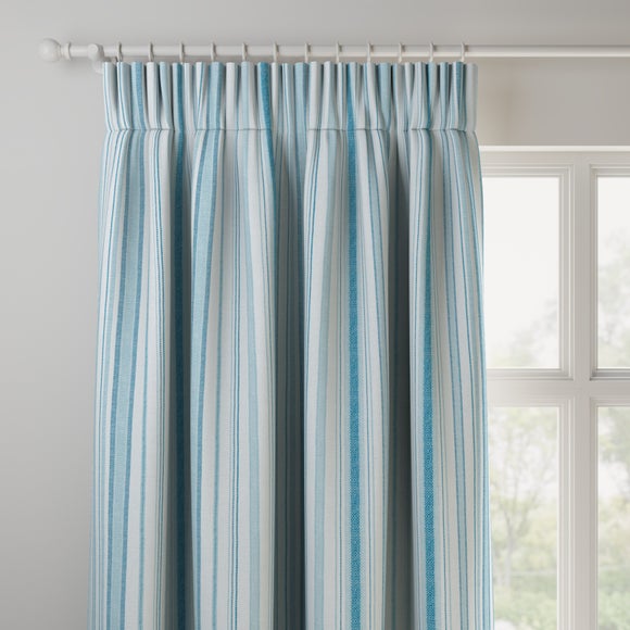 Shore Stripe Made to Measure Fire Retardant Curtains Shore Stripe