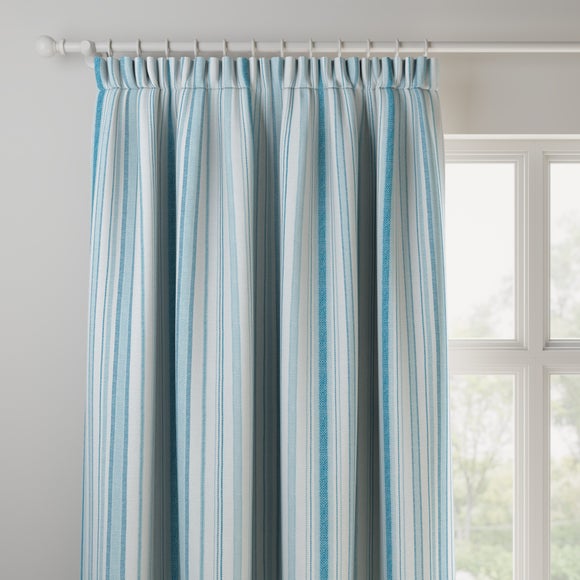 Shore Stripe Made to Measure Fire Retardant Curtains Shore Stripe