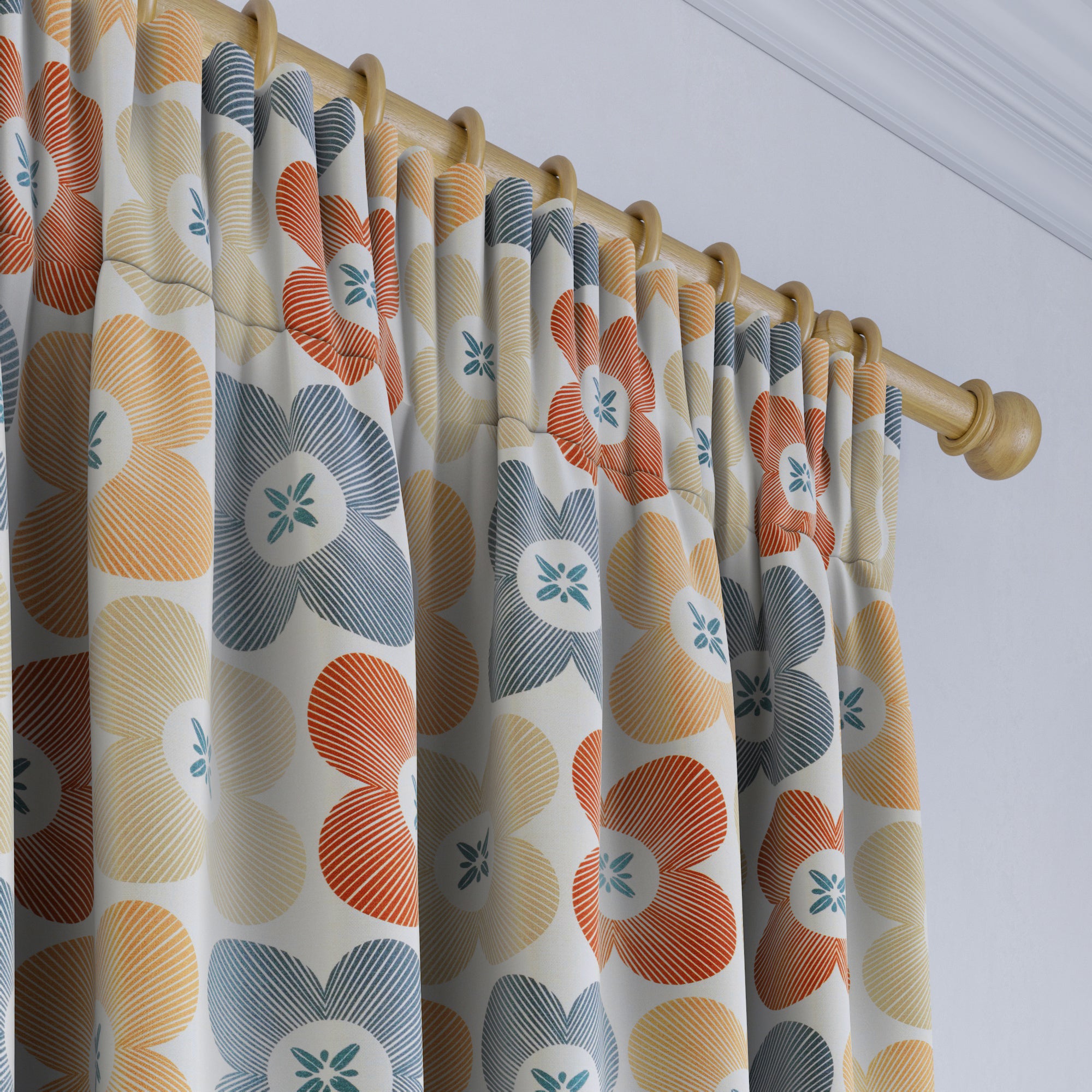 Elements Daisy Made to Measure Curtains Elements Daisy Pacific