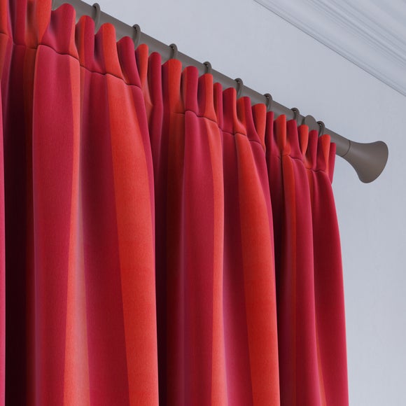 Elements Velvet Stripe Made to Measure Curtains Elements Velvet Stripe Geranium