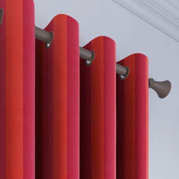 Elements Velvet Stripe Made to Measure Curtains Elements Velvet Stripe Geranium
