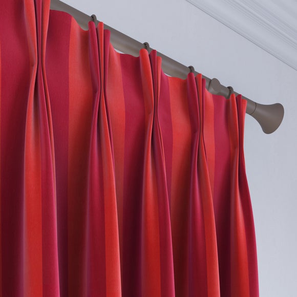 Elements Velvet Stripe Made to Measure Curtains Elements Velvet Stripe Geranium