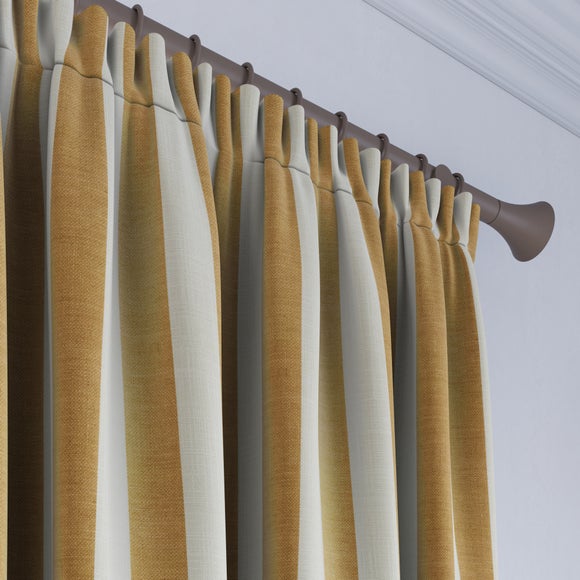Elements Stripe Linen Look Made to Measure Curtains Elements Stripe Ochre