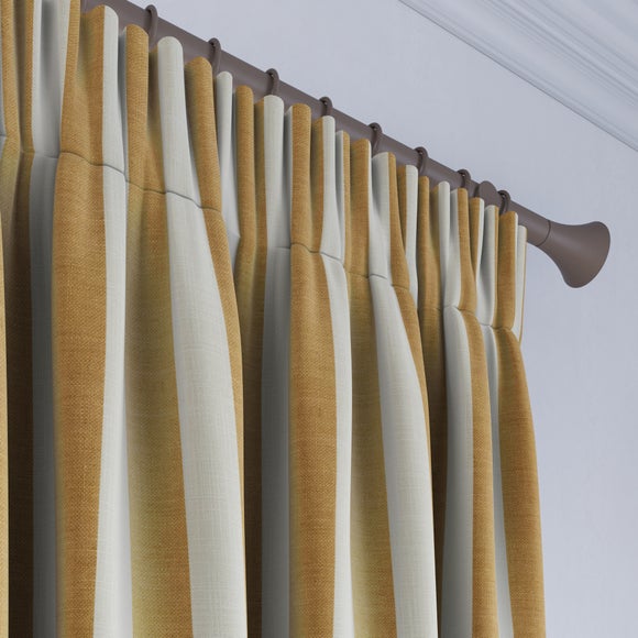 Elements Stripe Linen Look Made to Measure Curtains Elements Stripe Ochre