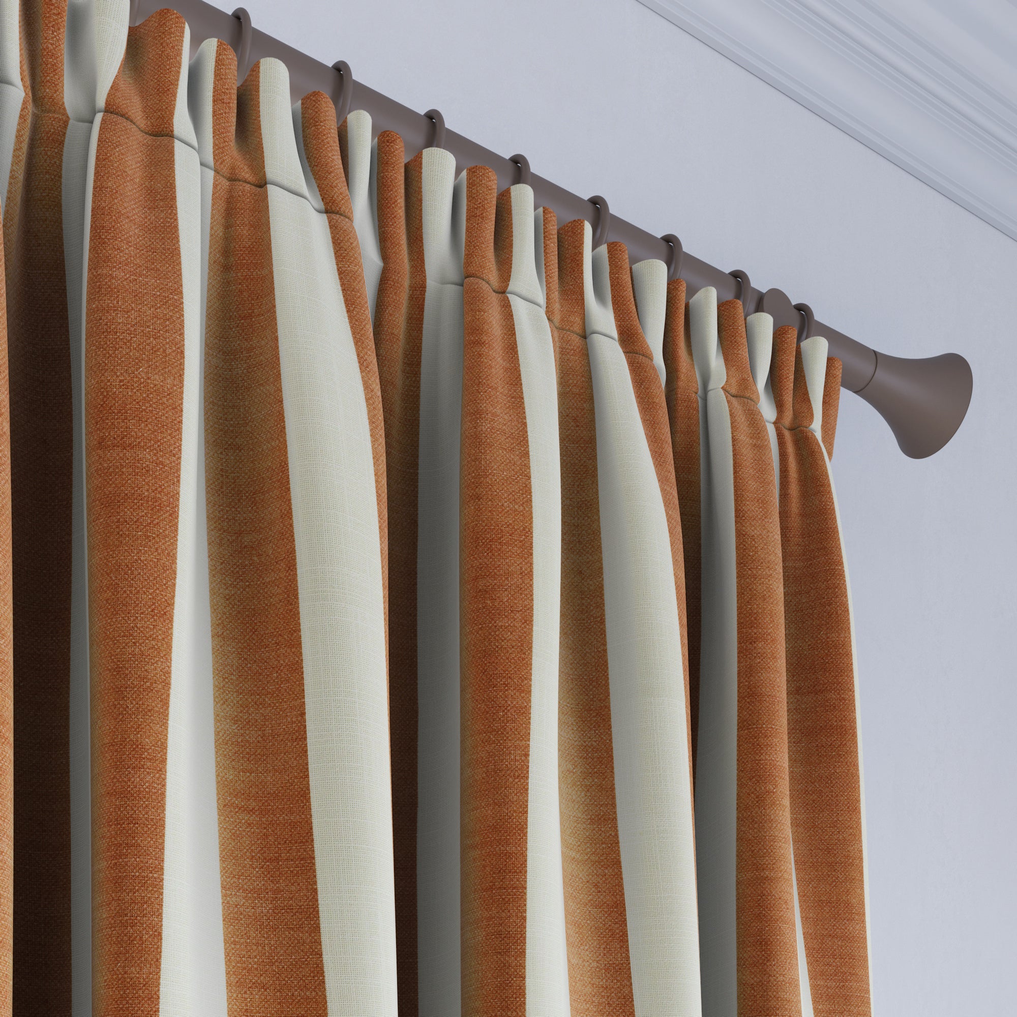 Elements Stripe Linen Look Made to Measure Curtains Elements Stripe Butterscotch