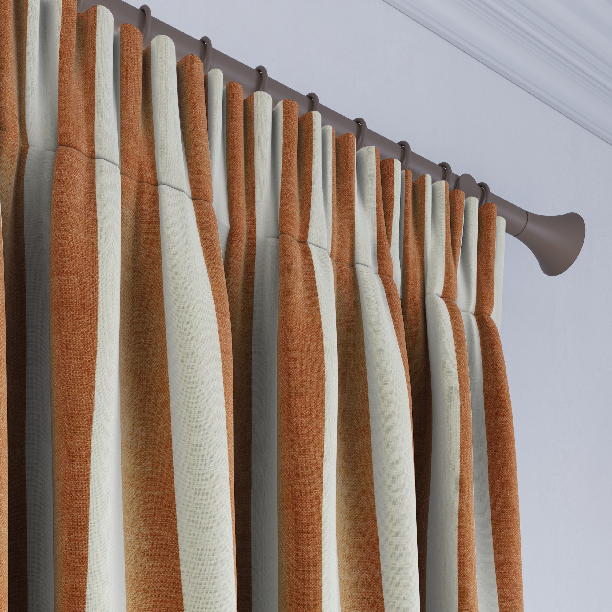 Elements Stripe Linen Look Made to Measure Curtains Elements Stripe Butterscotch