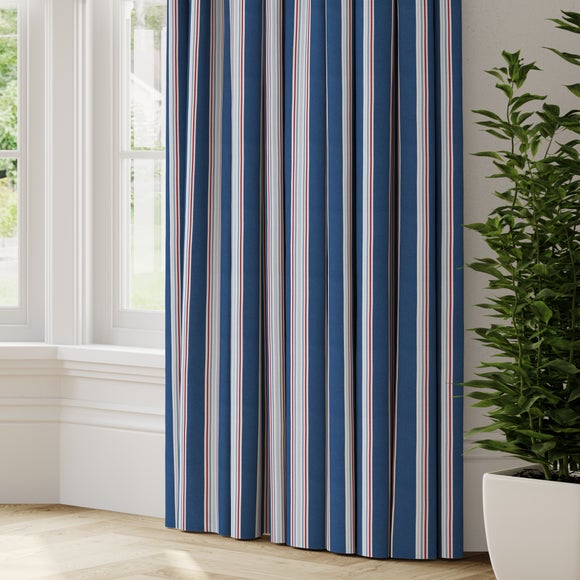 Nautical Stripe Made to Measure Fire Retardant Curtains
