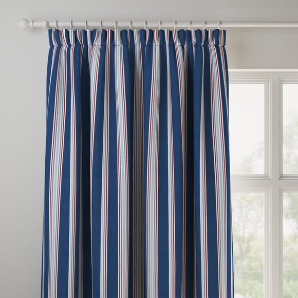 Nautical Stripe Made to Measure Fire Retardant Curtains Nautical Stripe