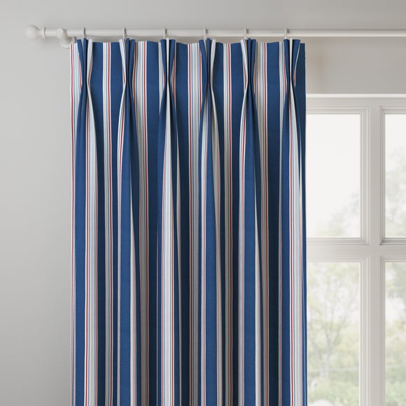 Nautical Stripe Made to Measure Fire Retardant Curtains Nautical Stripe