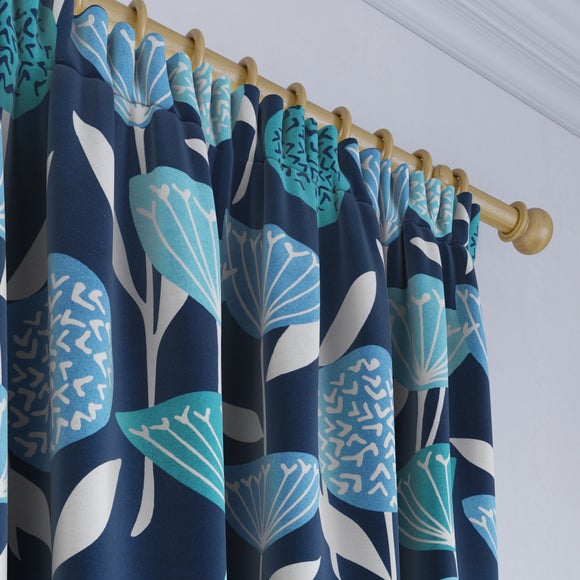 Elements Emmott Made to Measure Curtains Elements Emmott Blue