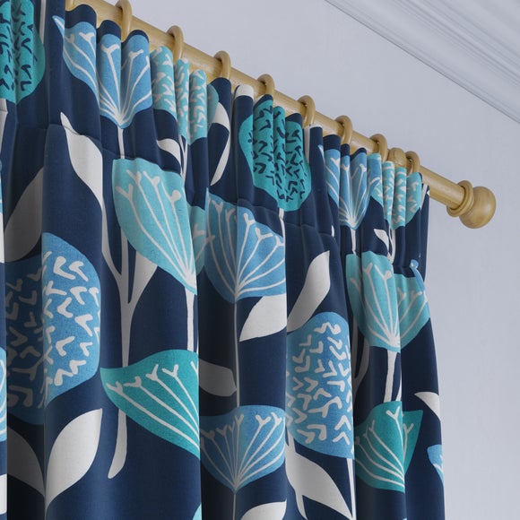 Elements Emmott Made to Measure Curtains Elements Emmott Blue