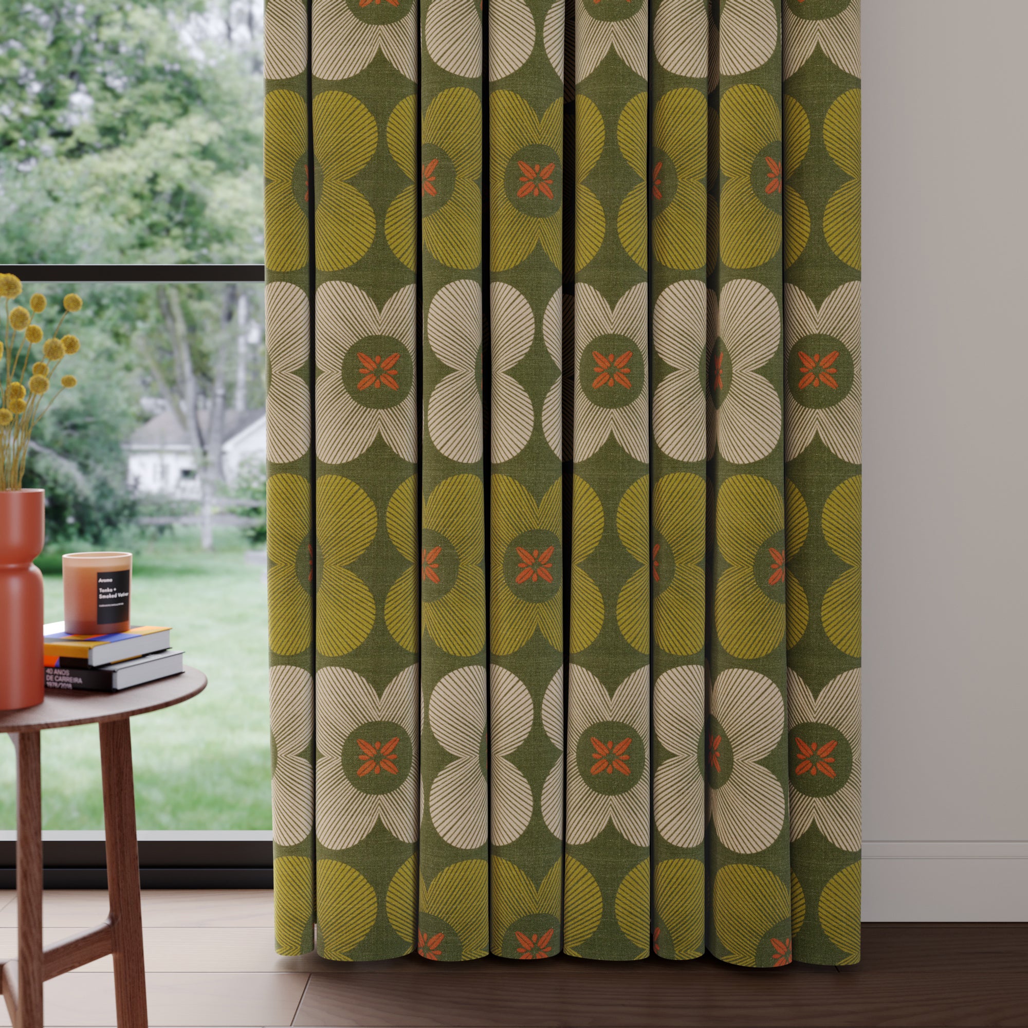 Elements Daisy Made to Measure Curtains Elements Daisy Lime