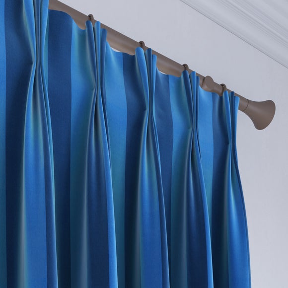Elements Velvet Stripe Made to Measure Curtains Elements Velvet Stripe Blue