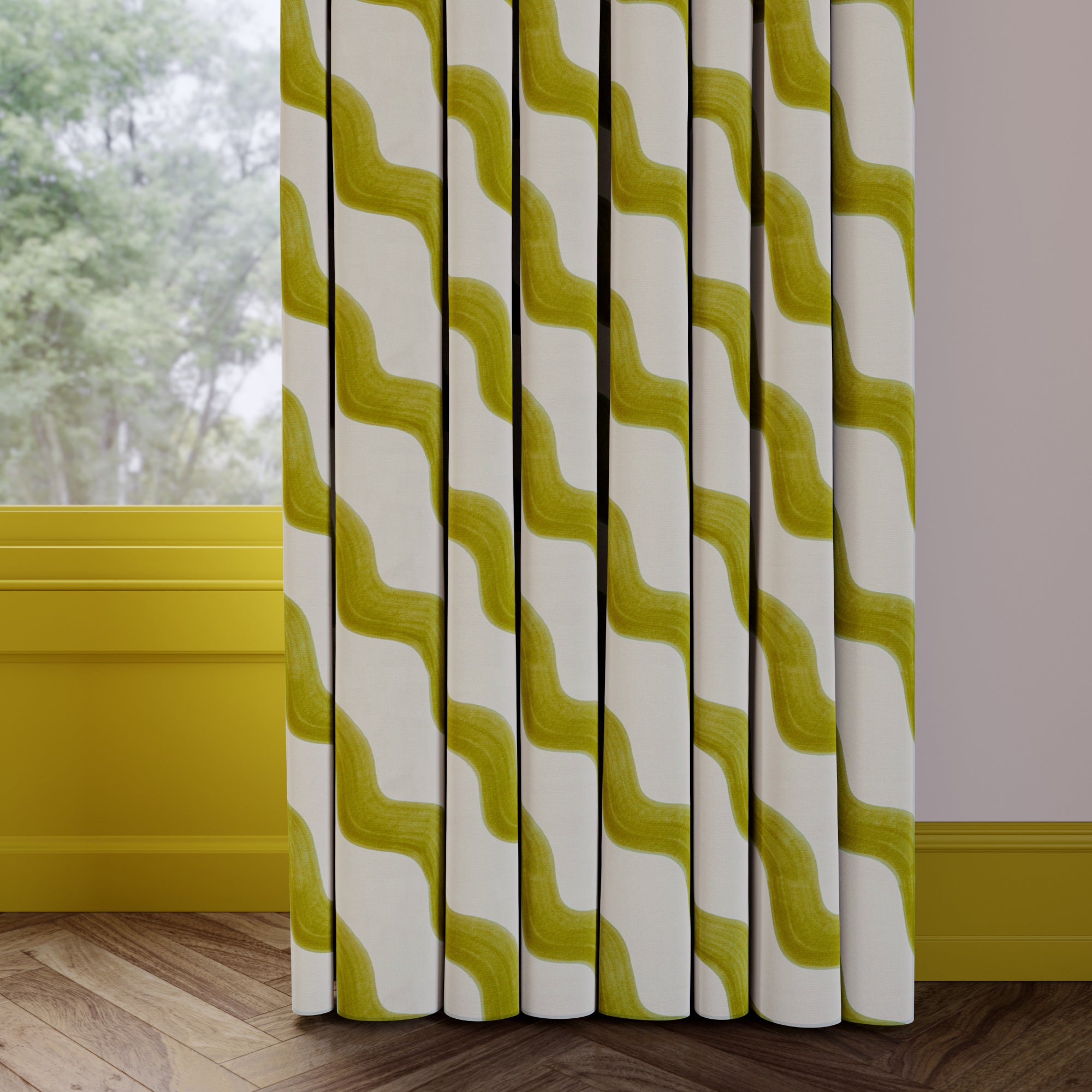 Sophie Robinson Hazy Wave Made to Measure Curtains Sophie Robinson Hazy Wave Zest