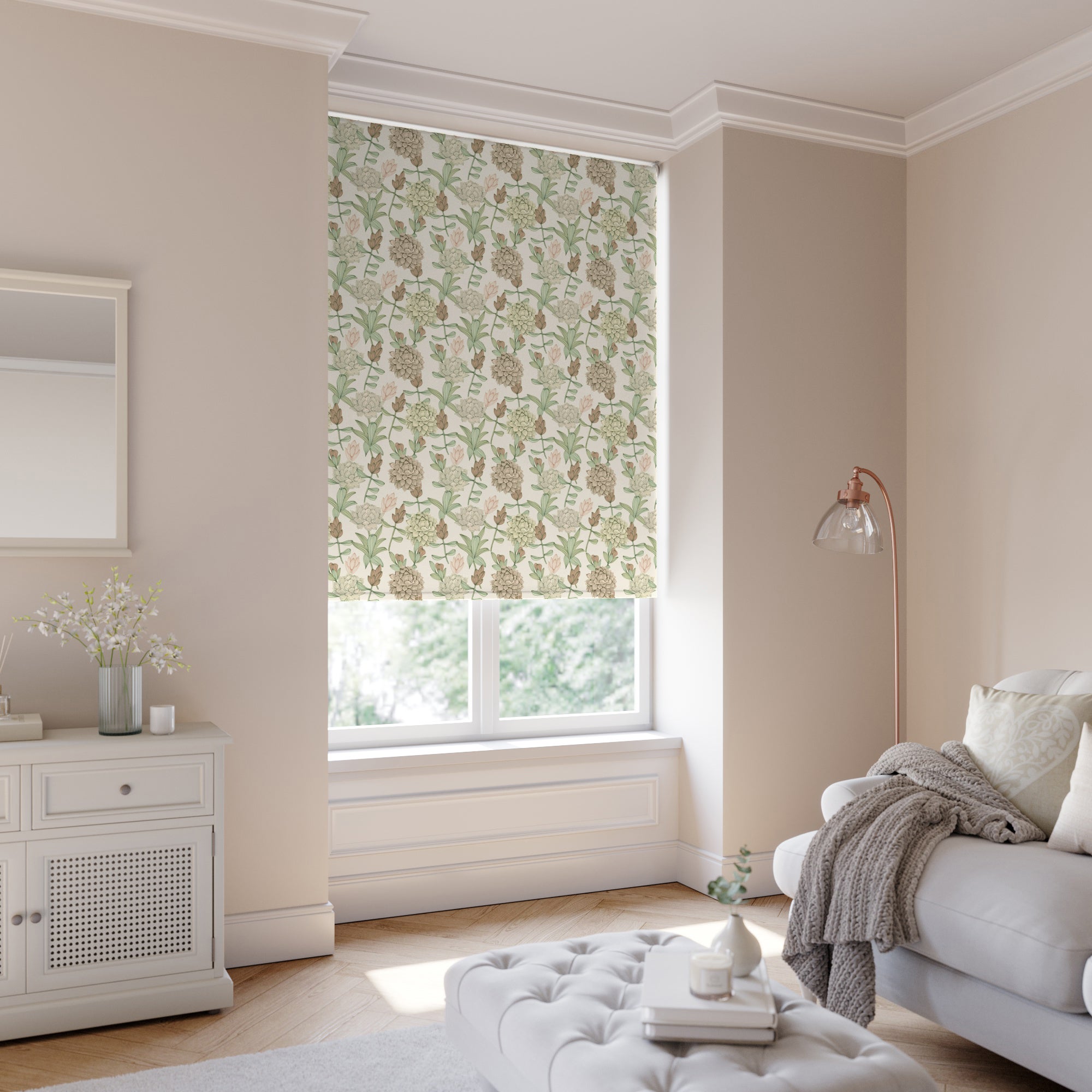 Dahlia Blackout Made to Measure Roller Blind Dahlia Blush