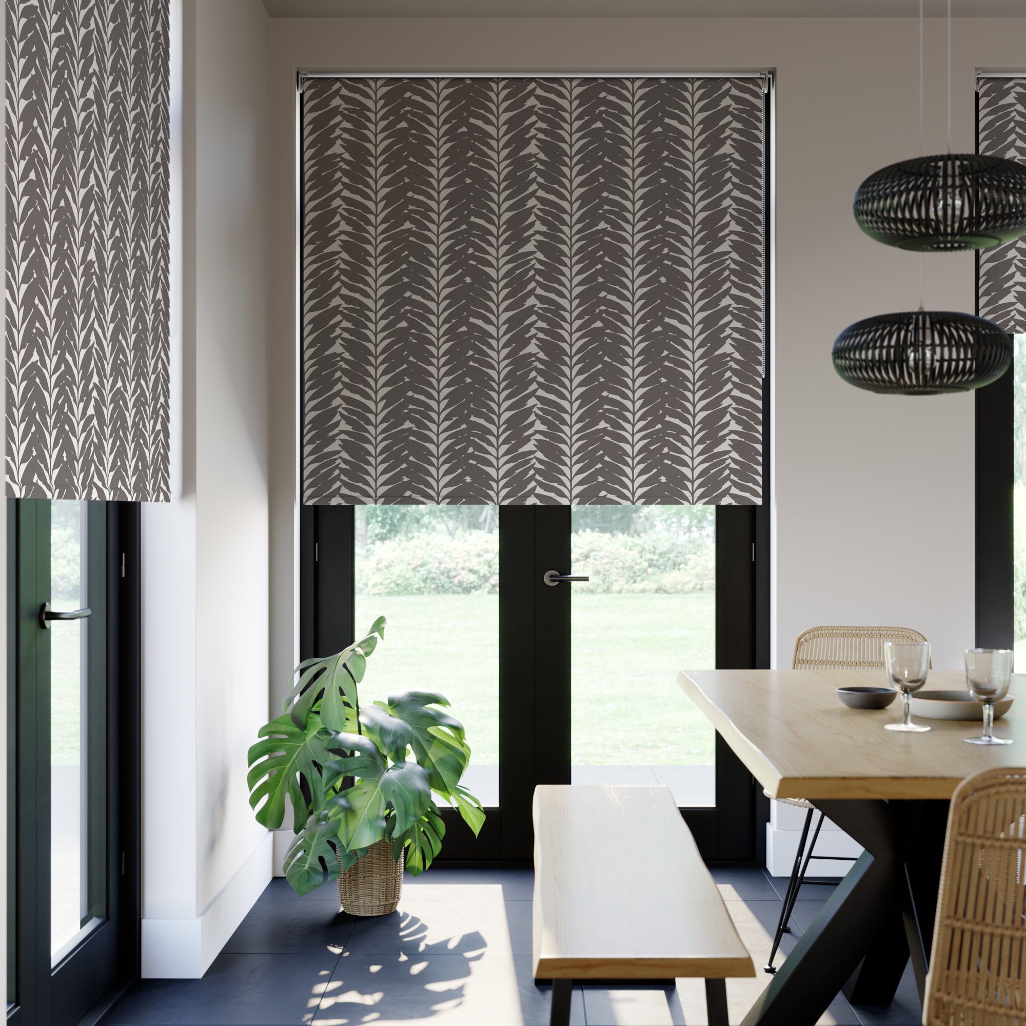 Acacia Blackout Made to Measure Roller Blind Acacia Ebony