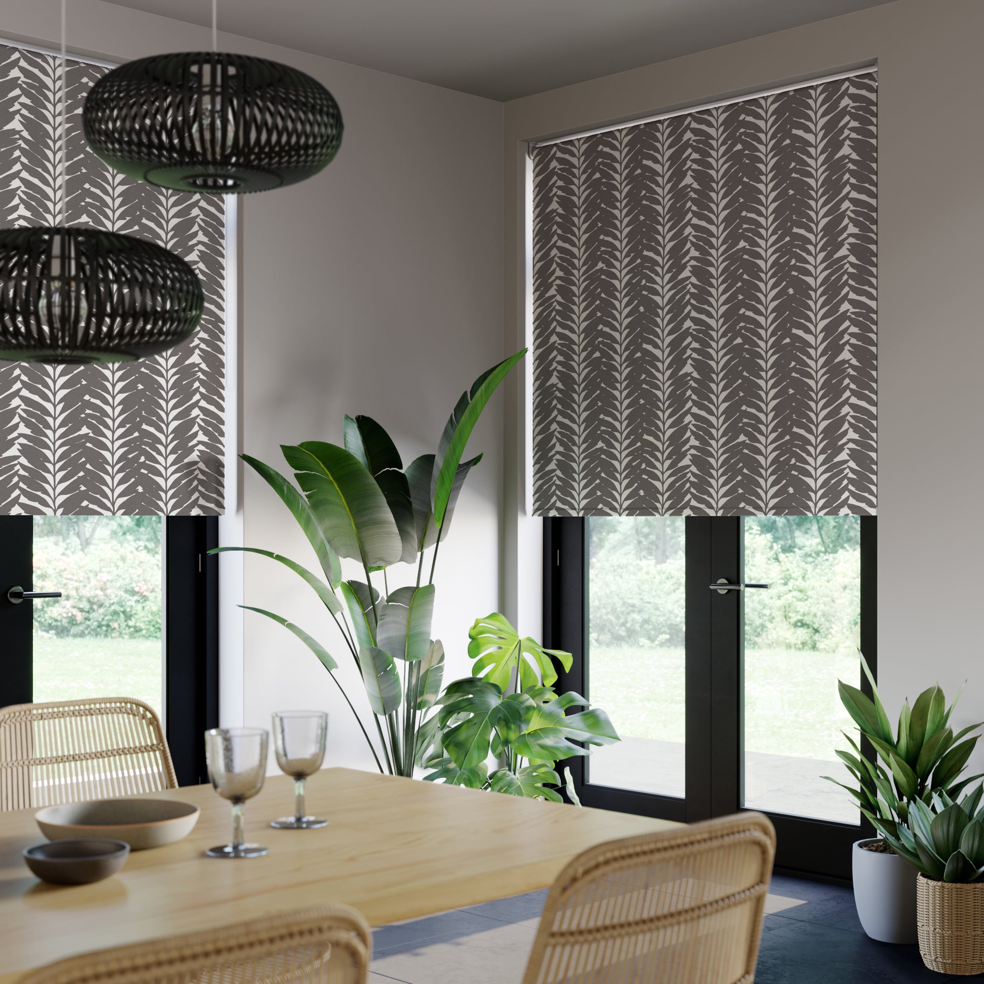 Acacia Blackout Made to Measure Roller Blind Acacia Ebony