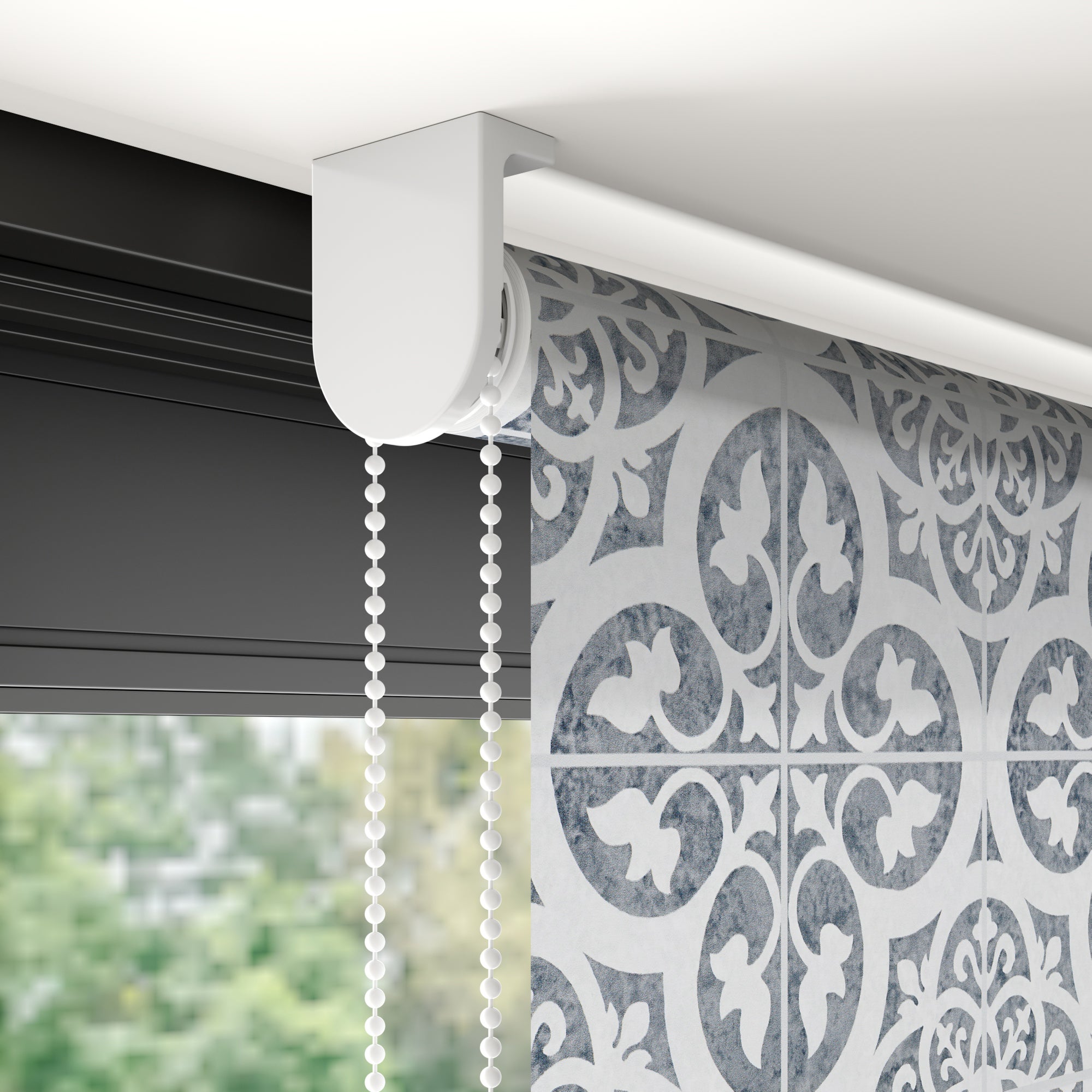 Mosaic Blackout Made to Measure Roller Blind Mosaic Monochrome