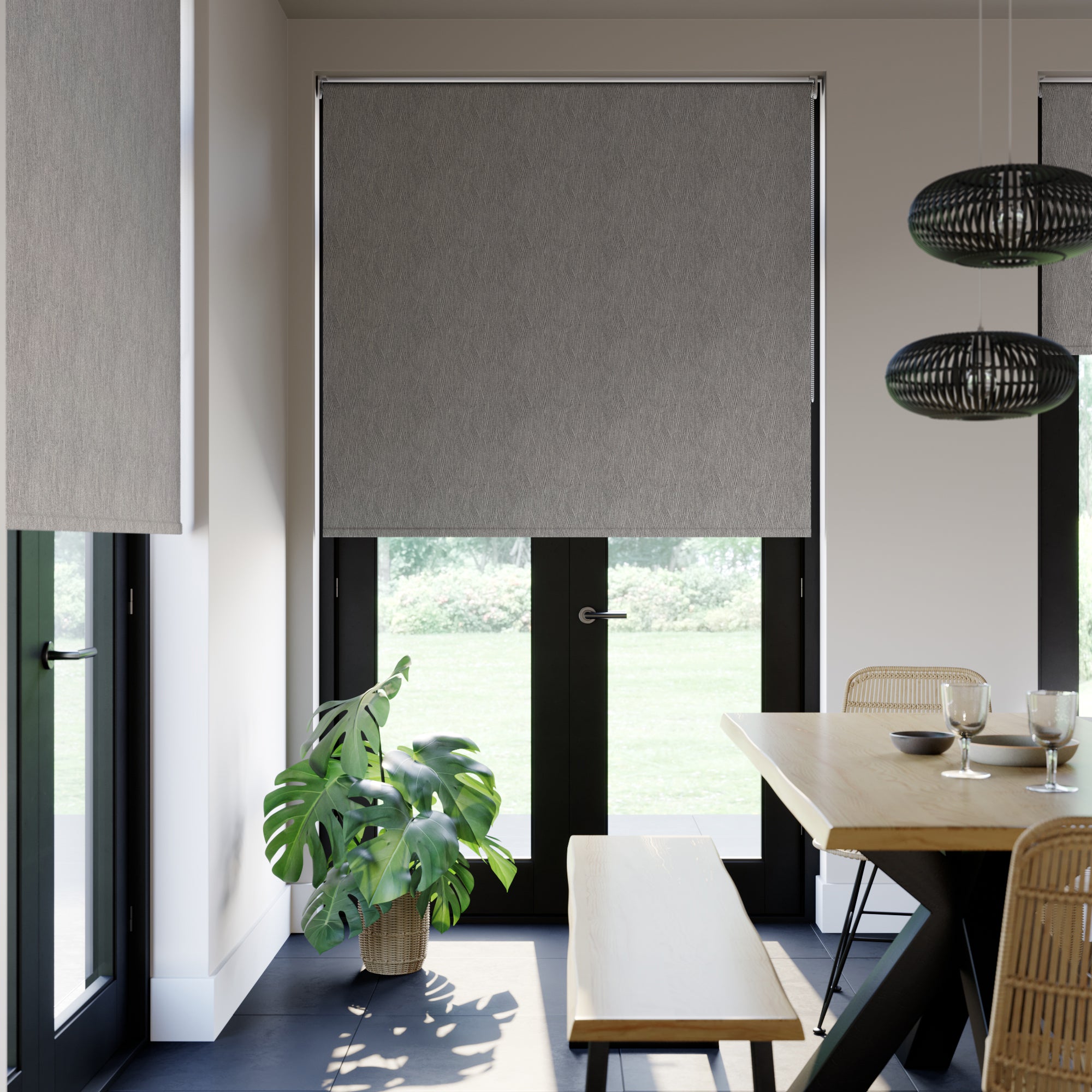 Savanna Blackout Made to Measure Roller Blind Savanna Zebra