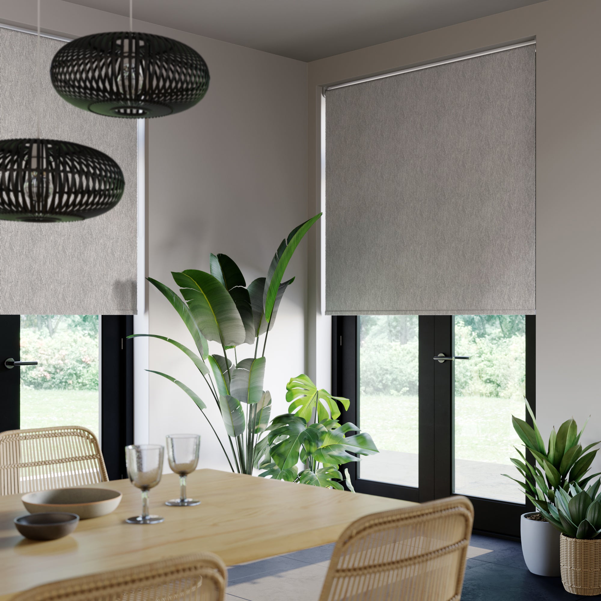 Savanna Blackout Made to Measure Roller Blind Savanna Zebra